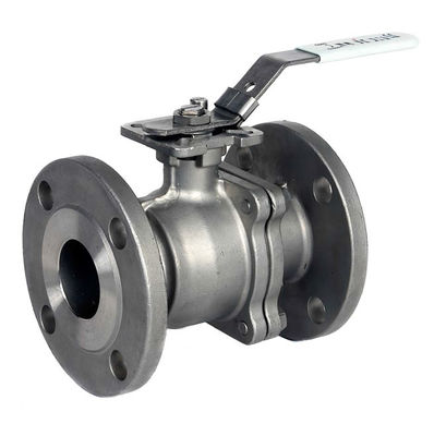 3 mảnh đúc bằng thép không gỉ Thân van đầy đủ có lỗ khoan Van bi mặt bích RF