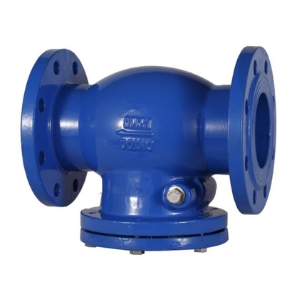Nhà máy DN100 4 Inch PN10 Cast Iron Flange Swing Check Valve Nhà sản xuất Với Giá cạnh tranh