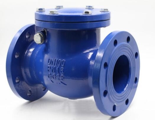 Nhà máy DN100 4 Inch PN10 Cast Iron Flange Swing Check Valve Nhà sản xuất Với Giá cạnh tranh