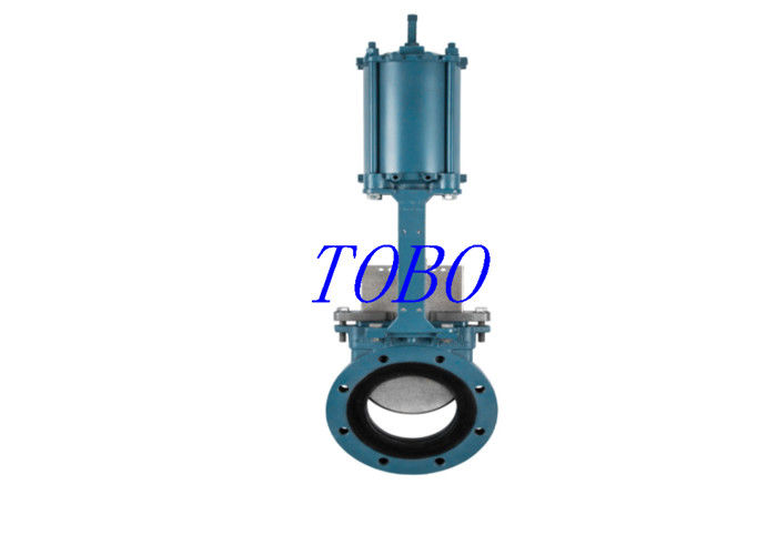 TOBO Tắt gốm khí nén nhiệt độ cao 3 Van cổng dao 5 inch Dn100