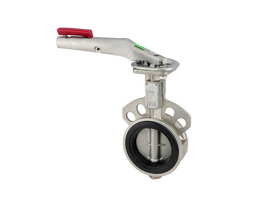 API 609 6 Inch Hand Gear vận hành Wafer Lug Type Stainless Steel DN100 Butterfly Valve